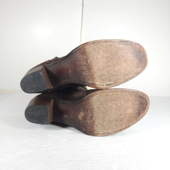 Frye Women's Jane US 8,5B B Strappy Belted Oiled Suede Short Boot Ankle Bootie - Picture 13 of 15